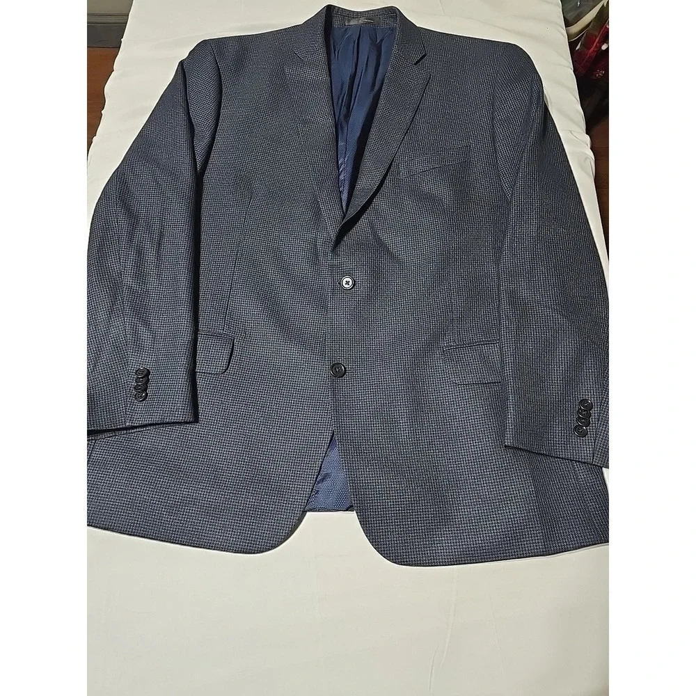 Michael‎ Kors Blue Check Men SPORT COAT 46R blazer suit jacket